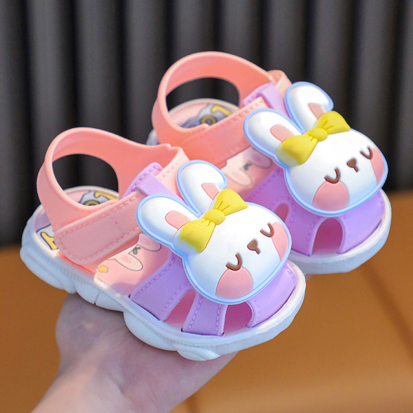 Girls' Sandals Summer 2024 New Korean Style Boys' Soft-soled 2-year-old 3-year-old Baby Waterproof Non-slip Children's Toddler Sandals - Image 5
