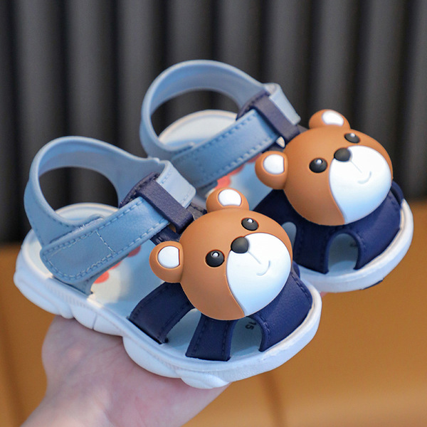 Girls' Sandals Summer 2024 New Korean Style Boys' Soft-soled 2-year-old 3-year-old Baby Waterproof Non-slip Children's Toddler Sandals - Image 2