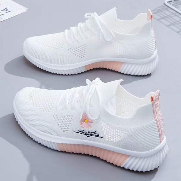One-piece flying woven casual shoes fashion Sports women's shoes Korean style versatile shoes women's cross-border women's shoes
