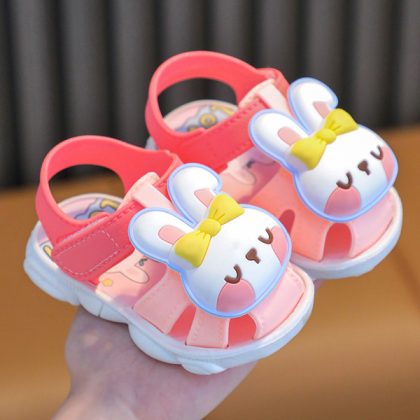 Girls’ Sandals Summer 2024 New Korean Style Boys’ Soft-soled 2-year-old 3-year-old Baby Waterproof Non-slip Children’s Toddler Sandals