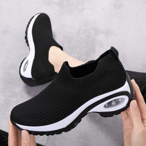 Women's Shoes Casual Joker Summer Air Cushion Running Shoes Fly-Woven