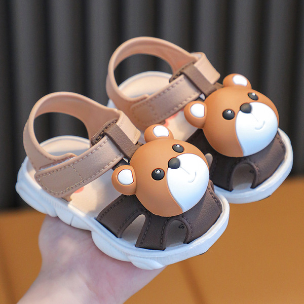 Girls' Sandals Summer 2024 New Korean Style Boys' Soft-soled 2-year-old 3-year-old Baby Waterproof Non-slip Children's Toddler Sandals - Image 3
